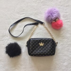 *Sold* Black and Gold Crossbody Bag Purse